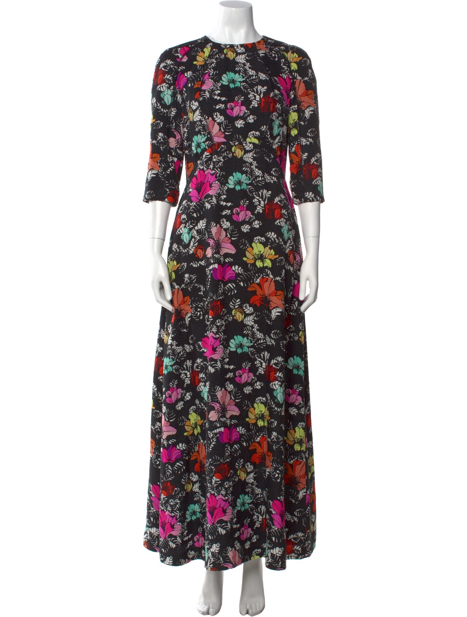 Oscar de la Renta Silk Long Dress