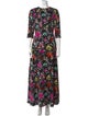 Oscar de la Renta Silk Long Dress