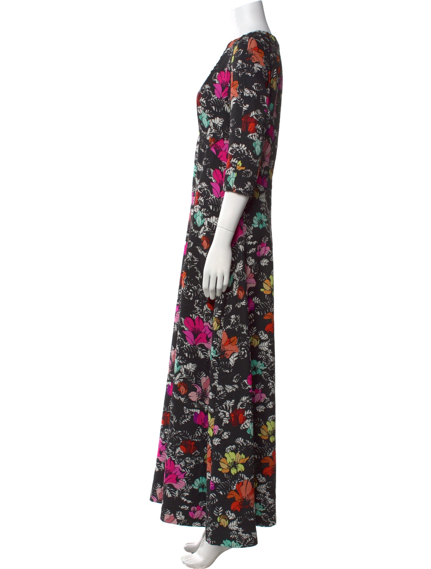 Oscar de la Renta Silk Long Dress