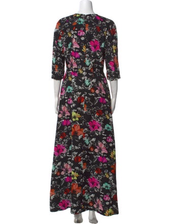 Oscar de la Renta Silk Long Dress