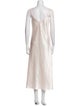 Oscar de la Renta Scalloped Accent Nightgown