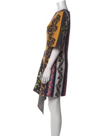 Oscar de la Renta Wool Midi Length Dress