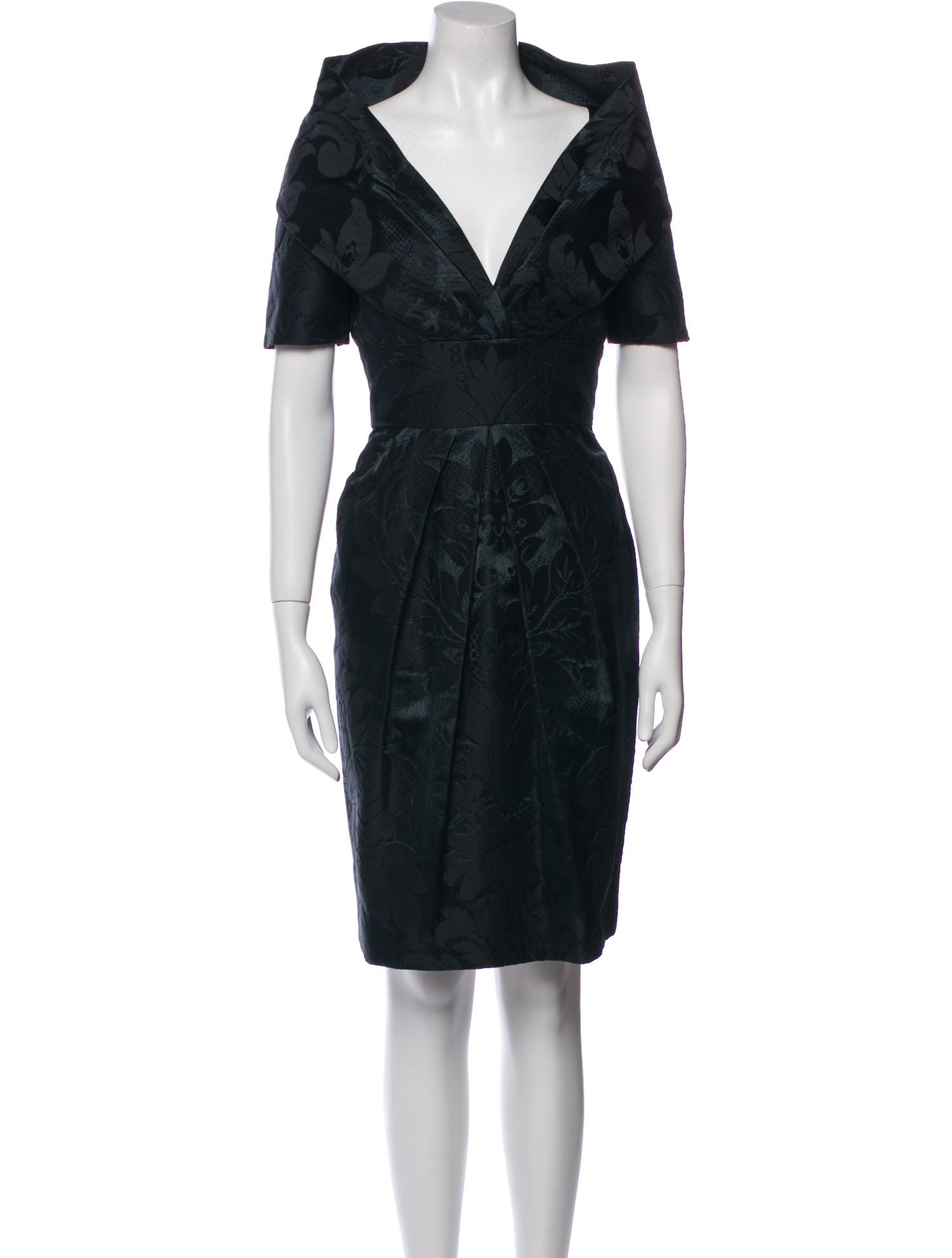 Oscar de la Renta Silk Knee-Length Dress