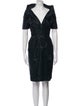 Oscar de la Renta Silk Knee-Length Dress