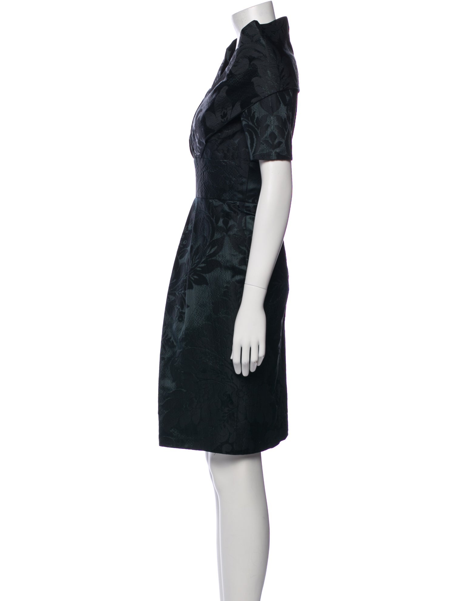 Oscar de la Renta Silk Knee-Length Dress
