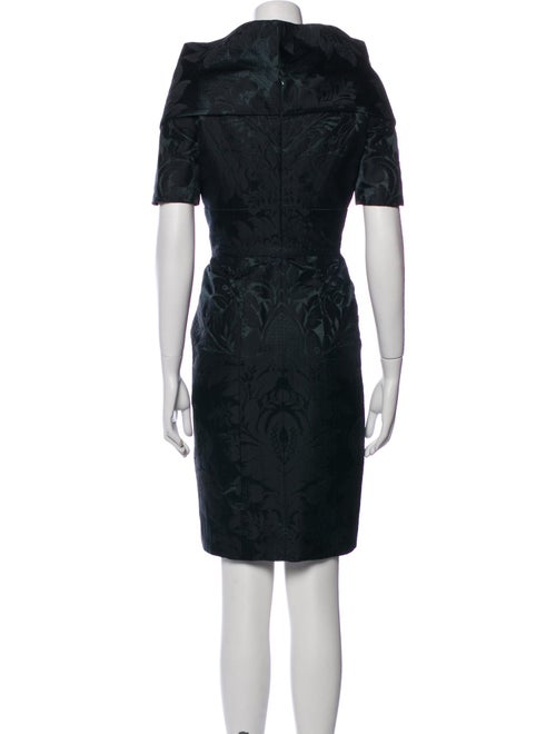 Oscar de la Renta Silk Knee-Length Dress