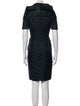 Oscar de la Renta Silk Knee-Length Dress