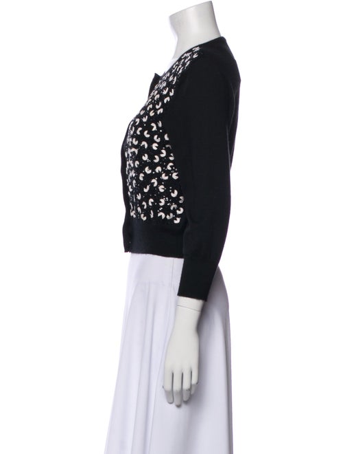 Oscar de la Renta Cashmere Printed Sweater