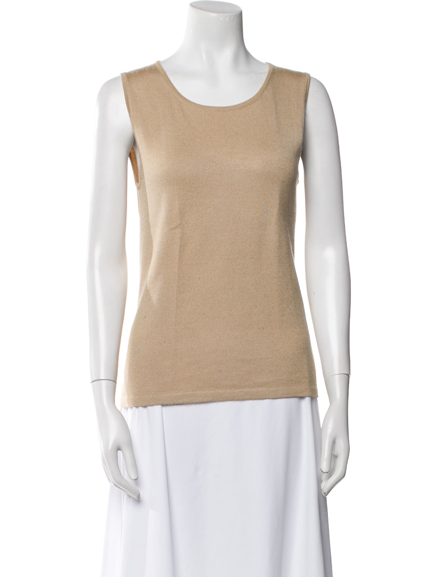 Oscar de la Renta Cashmere Scoop Neck Sweater
