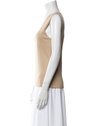 Oscar de la Renta Cashmere Scoop Neck Sweater