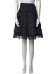 Oscar de la Renta Lace Pattern Knee-Length Skirt