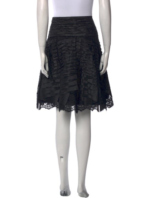 Oscar de la Renta Lace Pattern Knee-Length Skirt