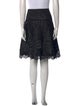 Oscar de la Renta Lace Pattern Knee-Length Skirt
