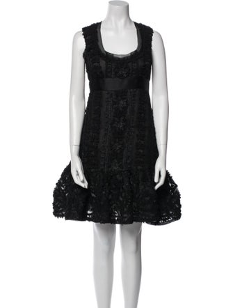 Oscar de la Renta Silk Mini Dress