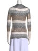 Oscar de la Renta Silk Striped Sweater