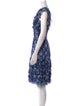 Oscar de la Renta Silk Knee-Length Dress