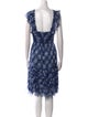 Oscar de la Renta Silk Knee-Length Dress