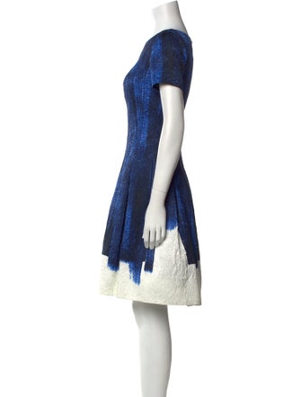 Oscar de la Renta Printed Knee-Length Dress