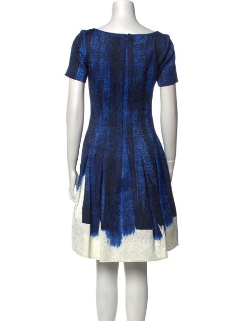 Oscar de la Renta Printed Knee-Length Dress