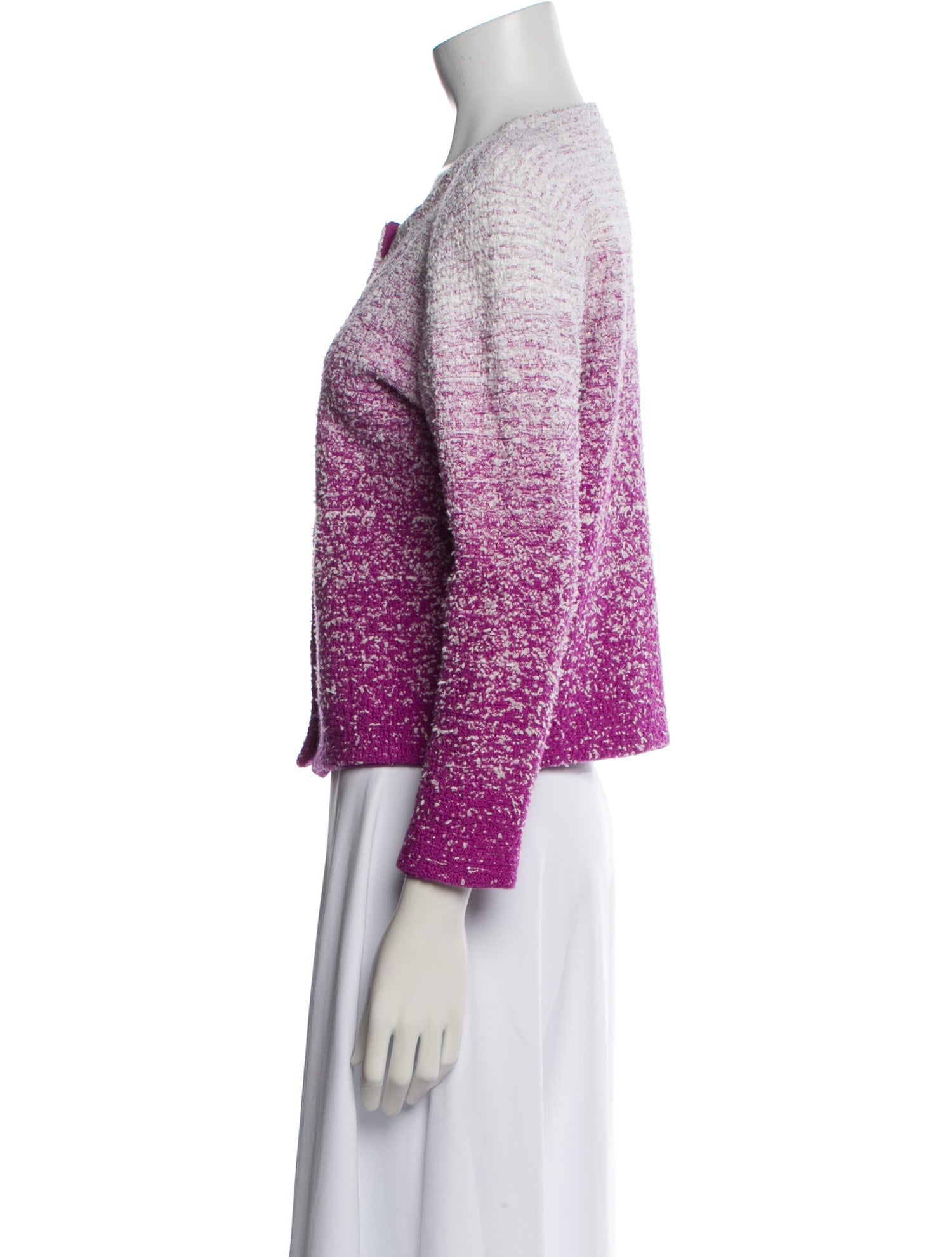 Oscar de la Renta Tweed Pattern Evening Jacket