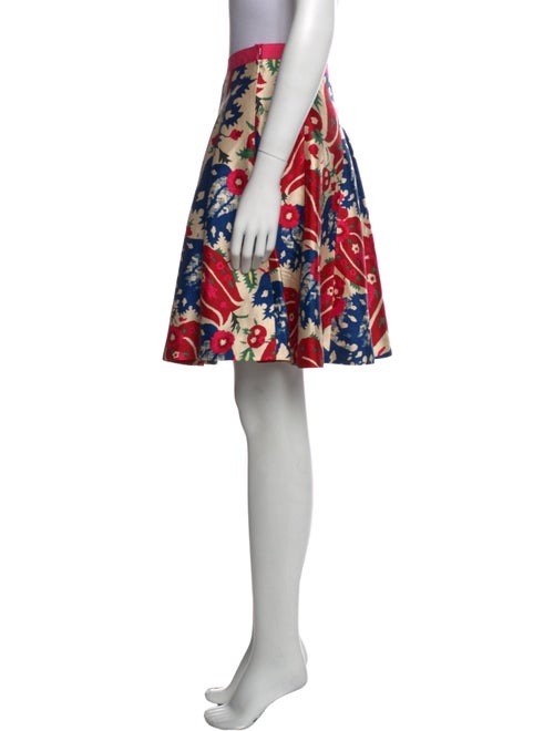 Oscar de la Renta Silk Knee-Length Skirt