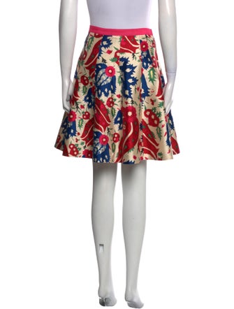 Oscar de la Renta Silk Knee-Length Skirt