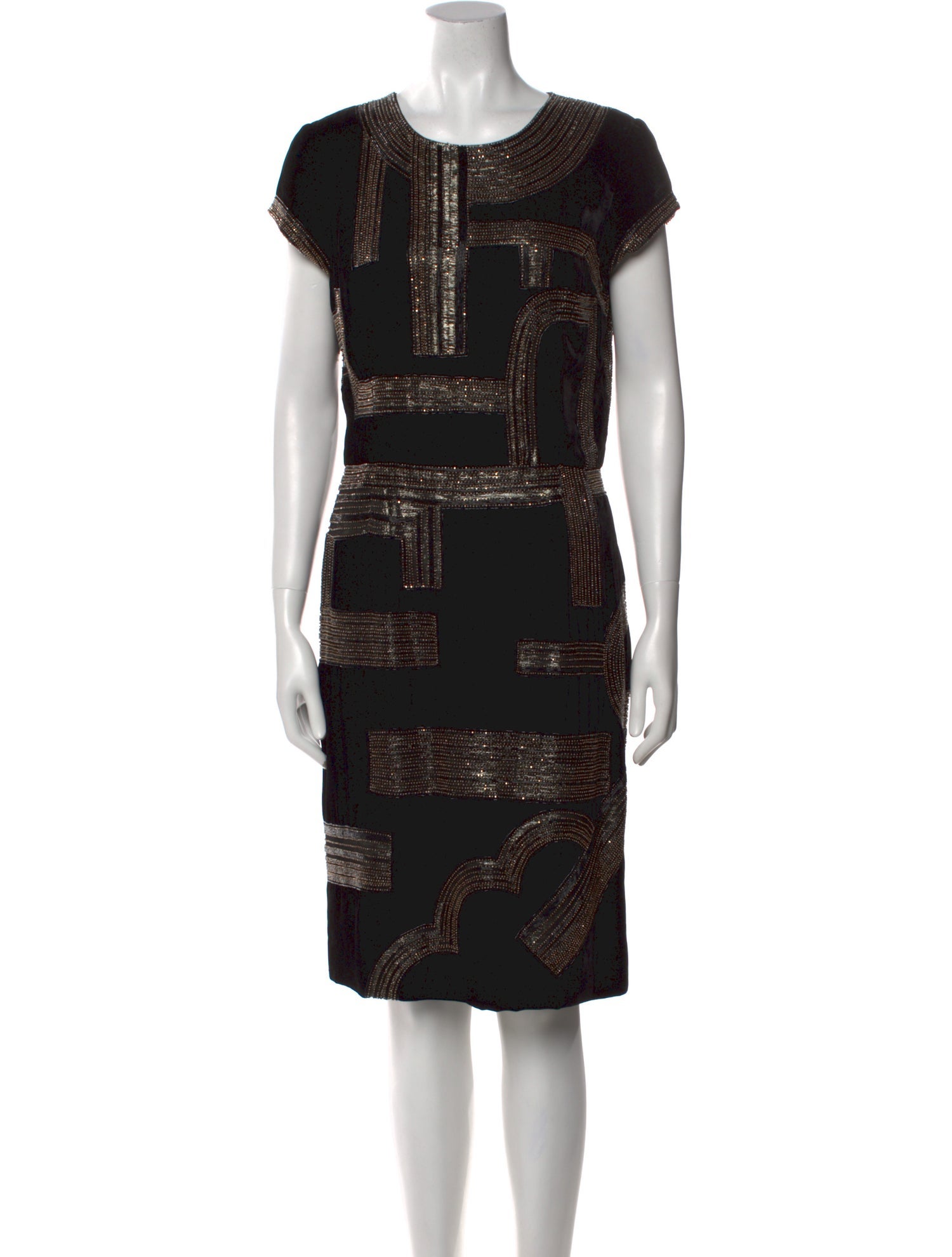Oscar de la Renta Printed Knee-Length Dress