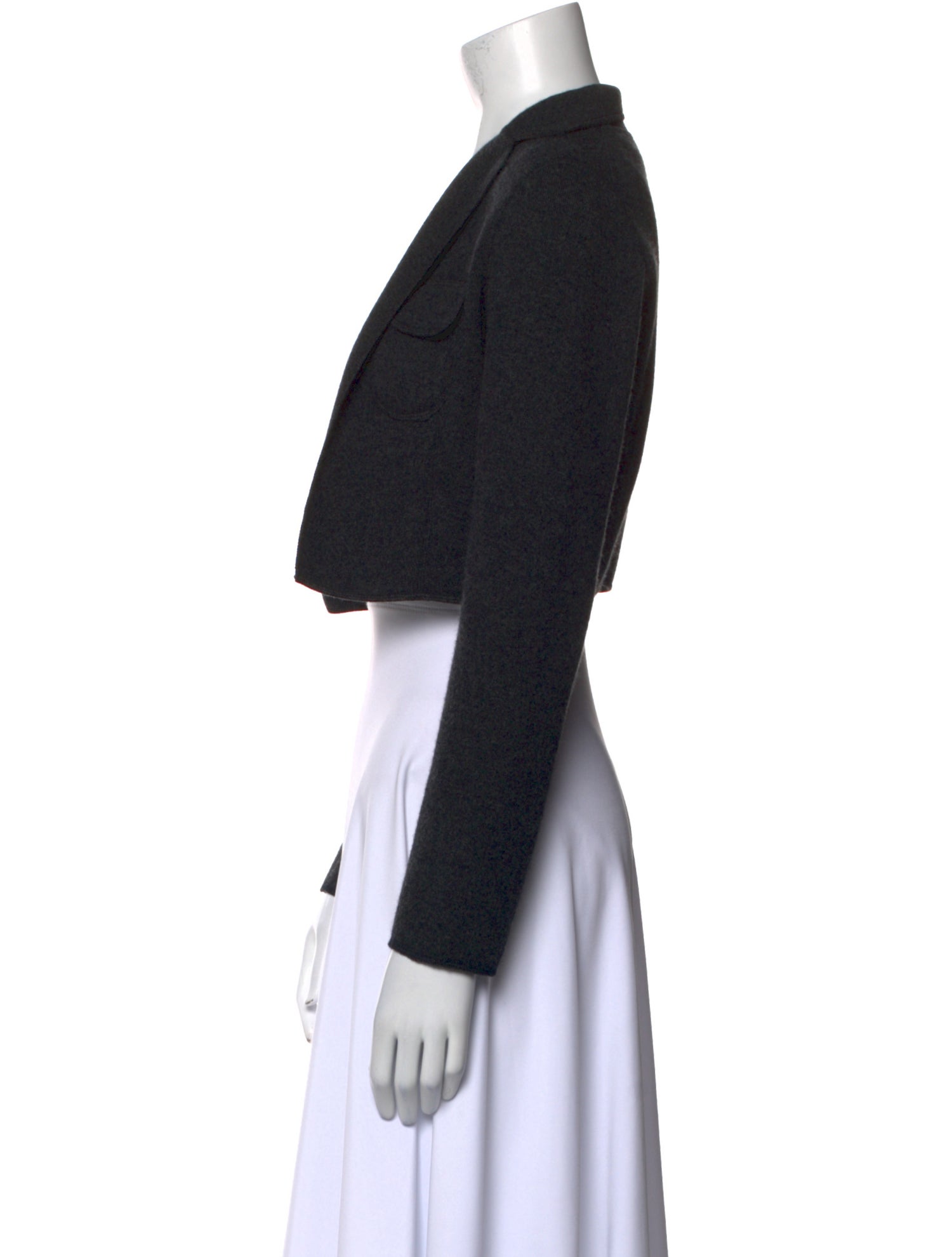 Oscar de la Renta Cashmere Open Front Sweater