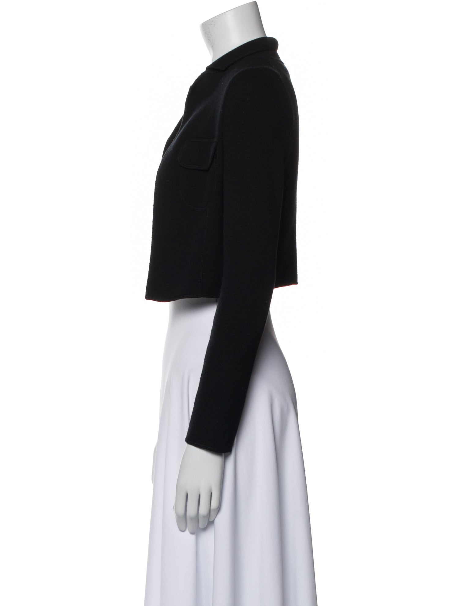 Oscar de la Renta Cashmere Open Front Sweater