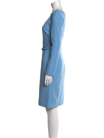 Oscar de la Renta Virgin Wool Knee-Length Dress
