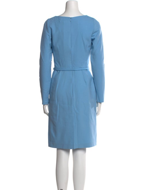 Oscar de la Renta Virgin Wool Knee-Length Dress