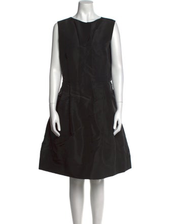 Oscar de la Renta Silk Knee-Length Dress