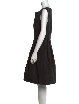 Oscar de la Renta Silk Knee-Length Dress