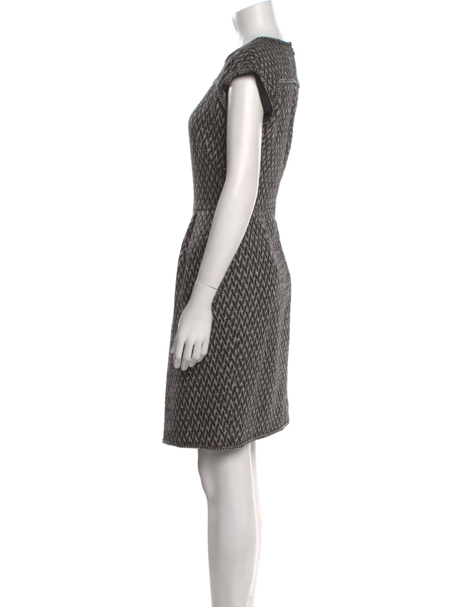 Oscar de la Renta Wool Knee-Length Dress