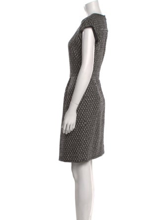 Oscar de la Renta Wool Knee-Length Dress