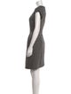 Oscar de la Renta Wool Knee-Length Dress