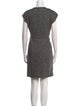 Oscar de la Renta Wool Knee-Length Dress