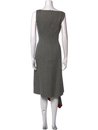 Oscar de la Renta Virgin Wool Long Dress