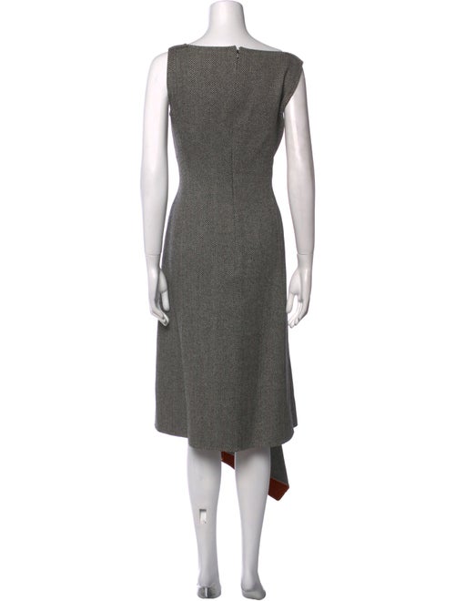 Oscar de la Renta Virgin Wool Long Dress