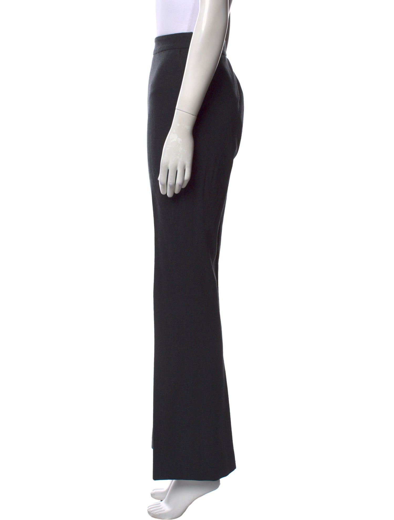Oscar de la Renta Virgin Wool Wide Leg Pants