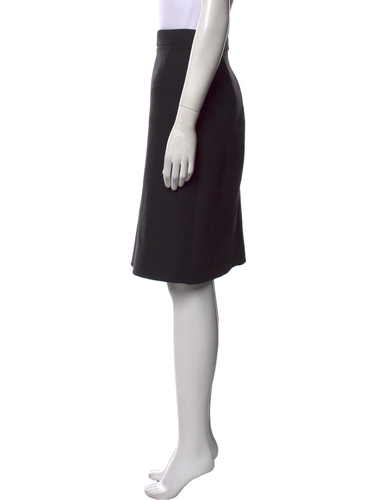 Oscar de la Renta Wool Knee-Length Skirt
