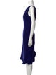 Oscar de la Renta Silk Midi Length Dress