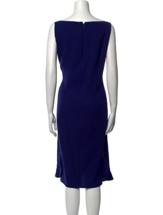 Oscar de la Renta Silk Midi Length Dress