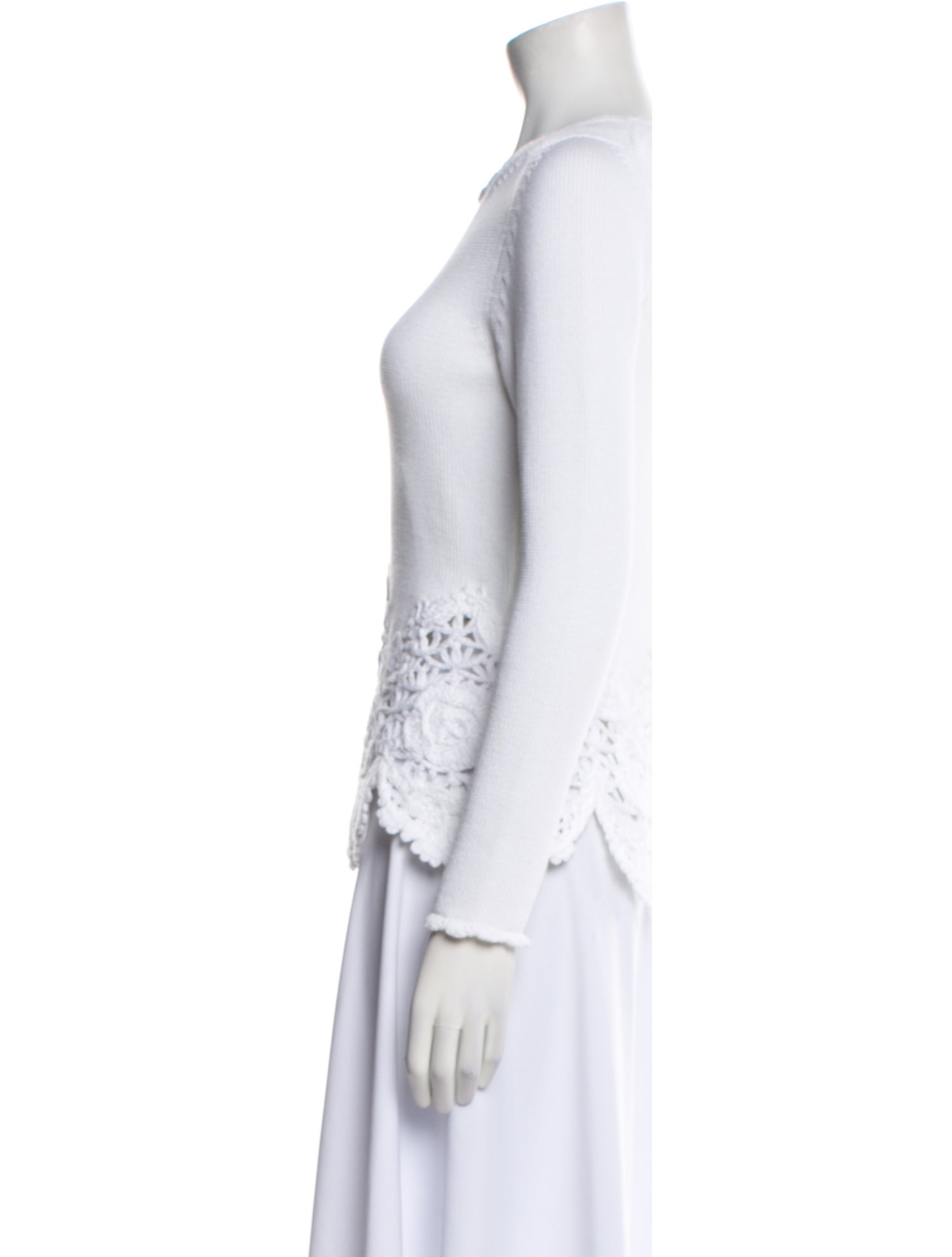 Oscar de la Renta Scoop Neck Sweater