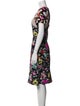 Oscar de la Renta Silk Knee-Length Dress