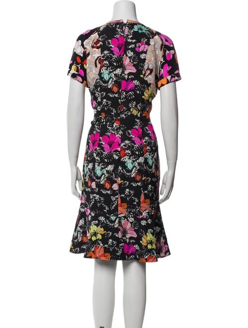 Oscar de la Renta Silk Knee-Length Dress
