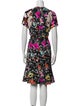 Oscar de la Renta Silk Knee-Length Dress