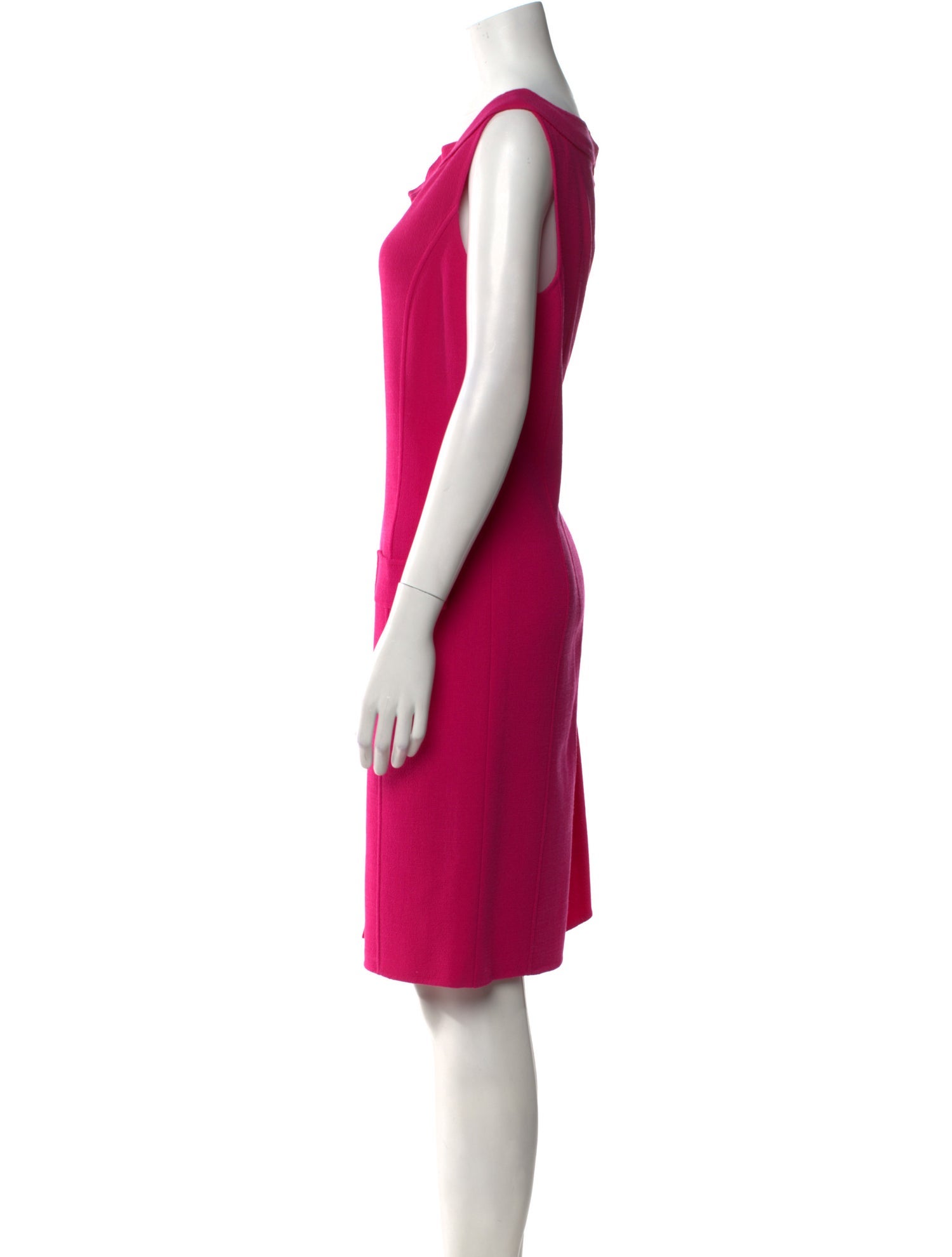 Oscar de la Renta Wool Knee-Length Dress