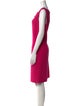 Oscar de la Renta Wool Knee-Length Dress