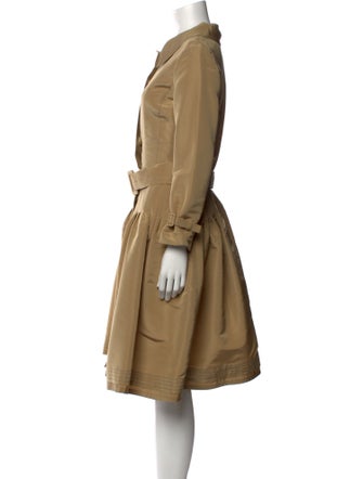 Oscar de la Renta Silk Midi Length Dress